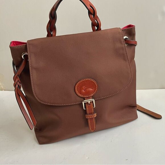 Dooney & Bourke Nylon Flap Backpack
Chocolate Brown Braided Leather - Picture 1 of 16